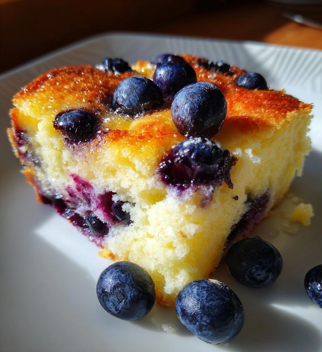 blueberry buttermilk pancake casserole - detail 1