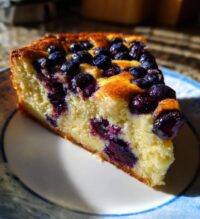 blueberry custard cake