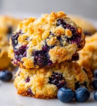 blueberry muffin cookies with streusel topping