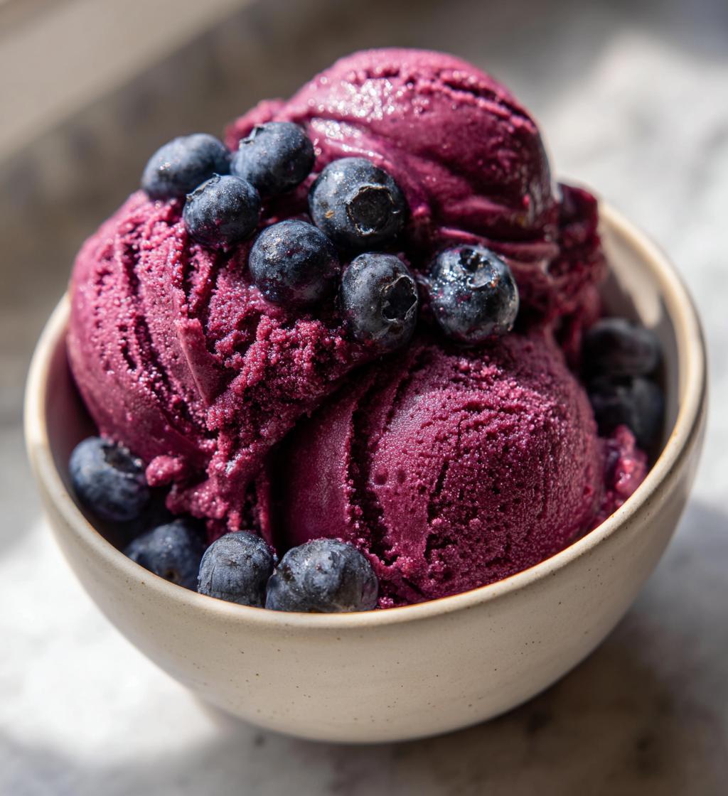 blueberry sorbet