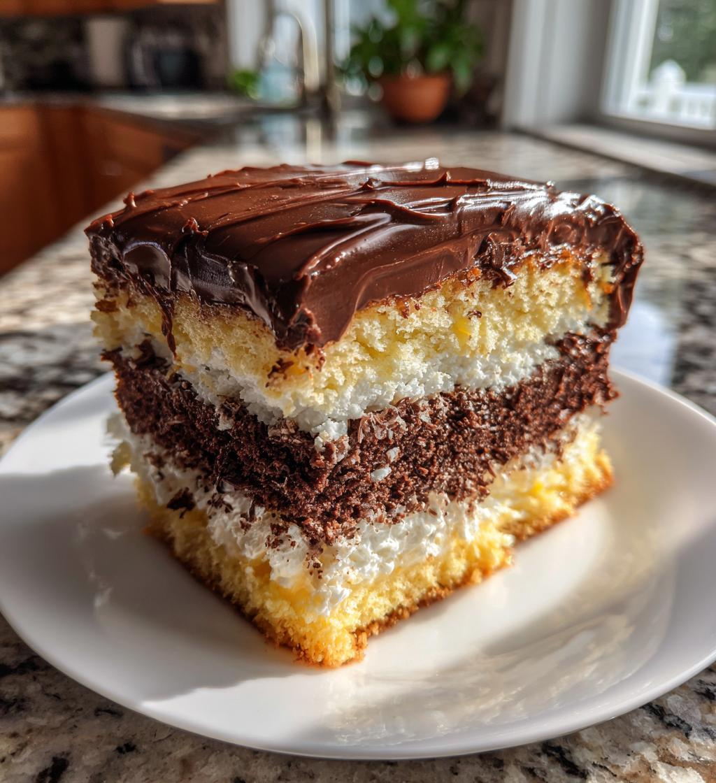 boston cream poke cake 2