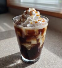 caramel hazelnut iced coffee