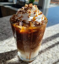 caramel hazelnut iced coffee a refreshing and nutty delight