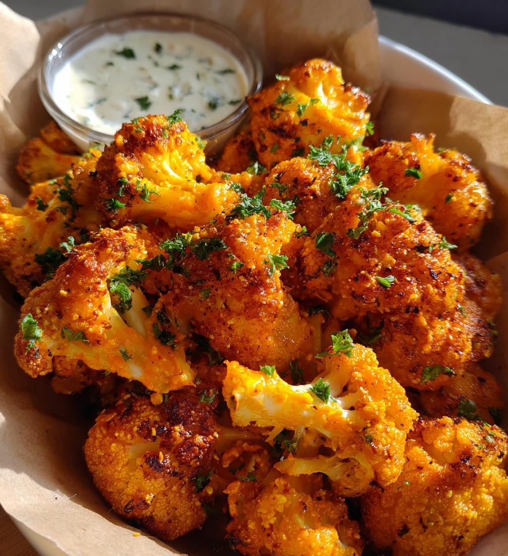 cauliflower buffalo wings recipe - detail 1
