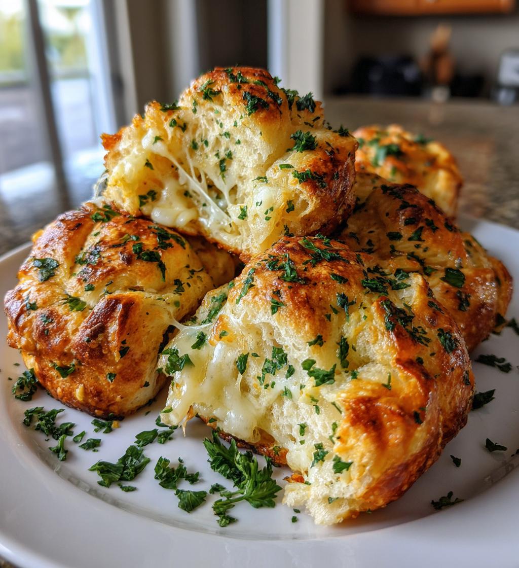 cheese filled garlic knots