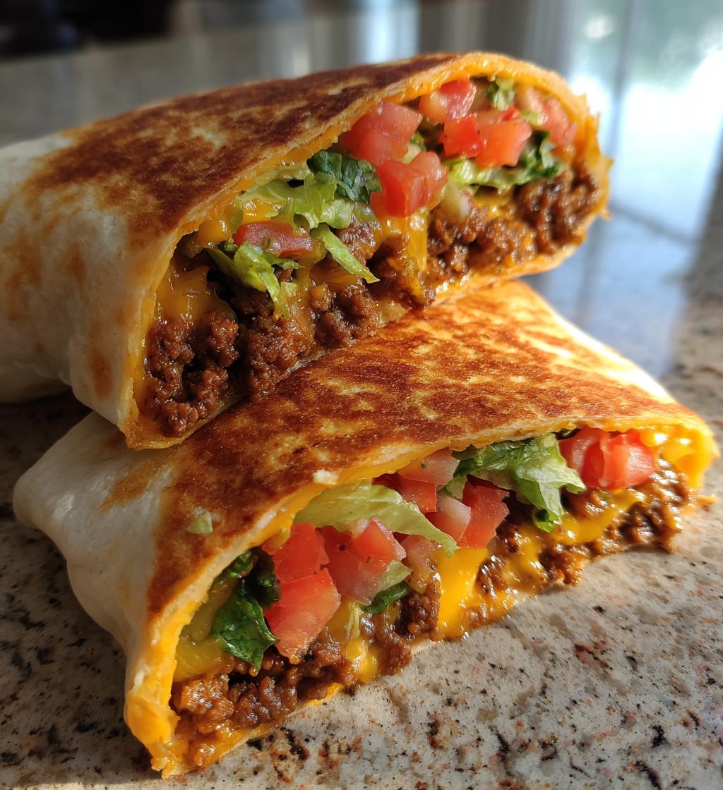 cheeseburger crunch wrap