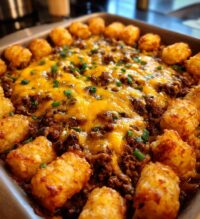 cheeseburger tater tot casserole recipe
