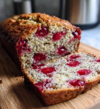 cherry almond poppyseed quick bread