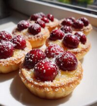 cherry bakewell tartlets