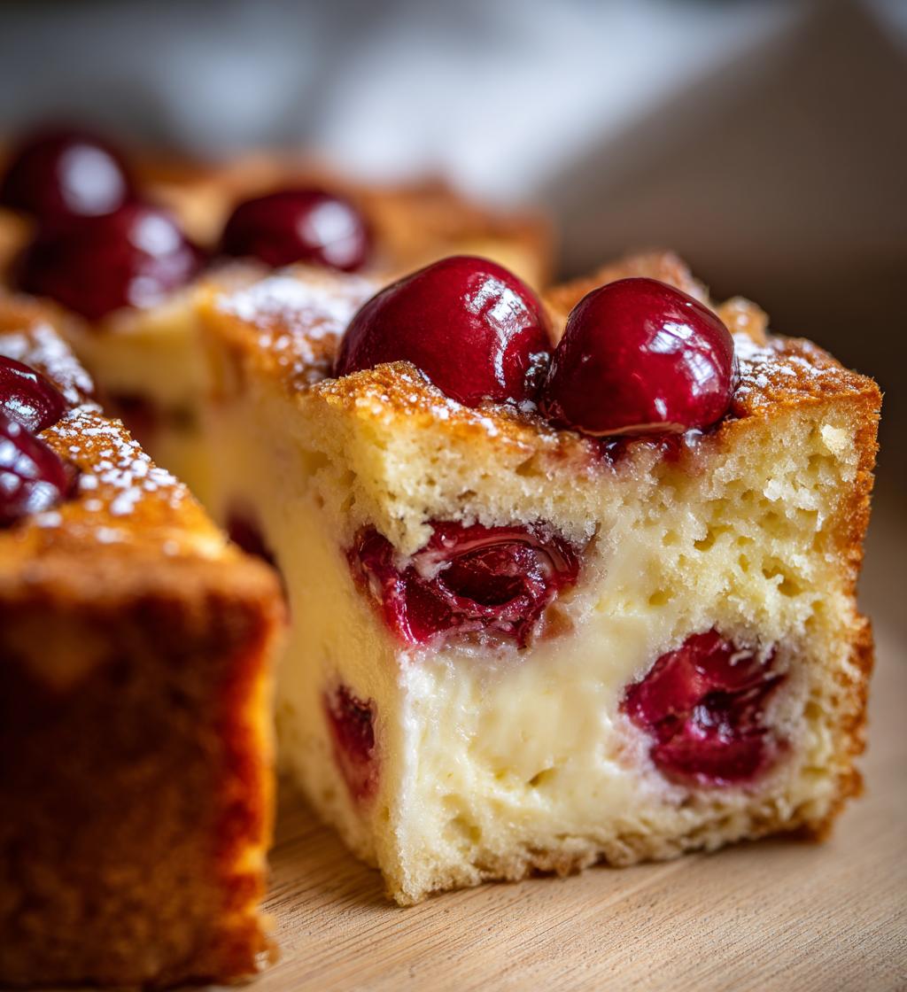 cherry cheese coffee cake - detail 1