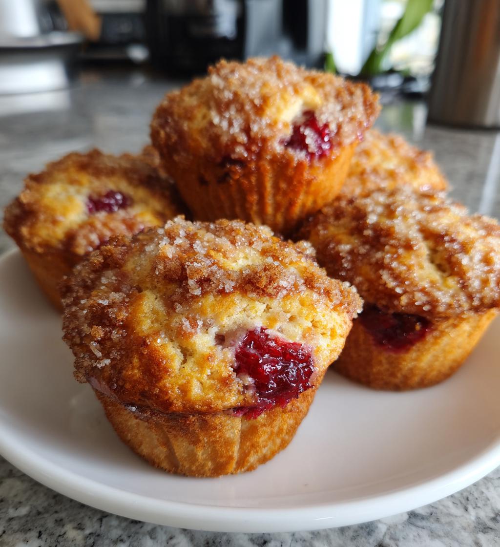cherry cobbler muffins - detail 1