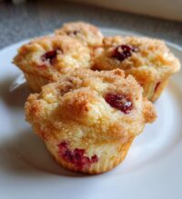 cherry cobbler muffins