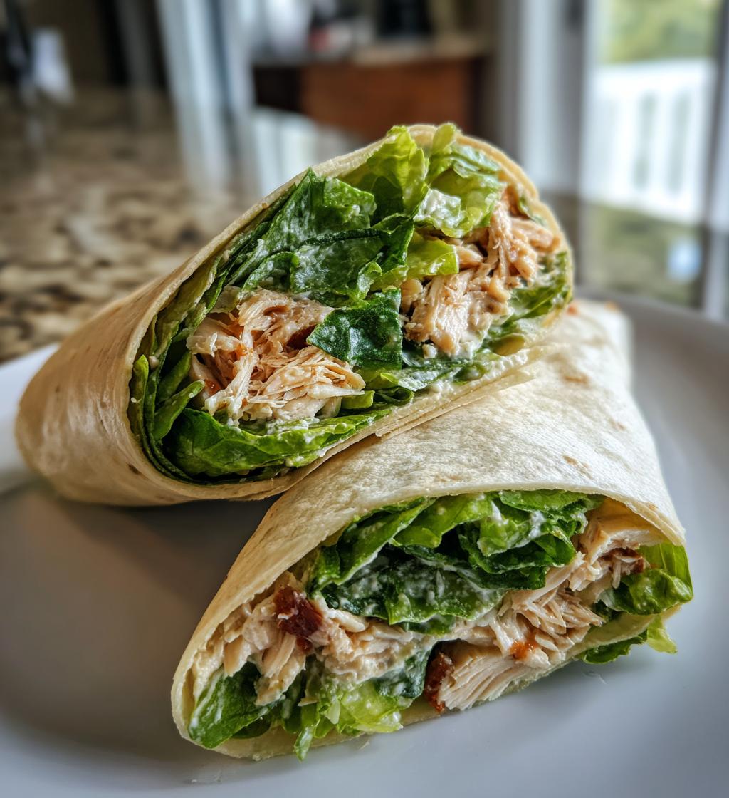 chicken caesar wrap