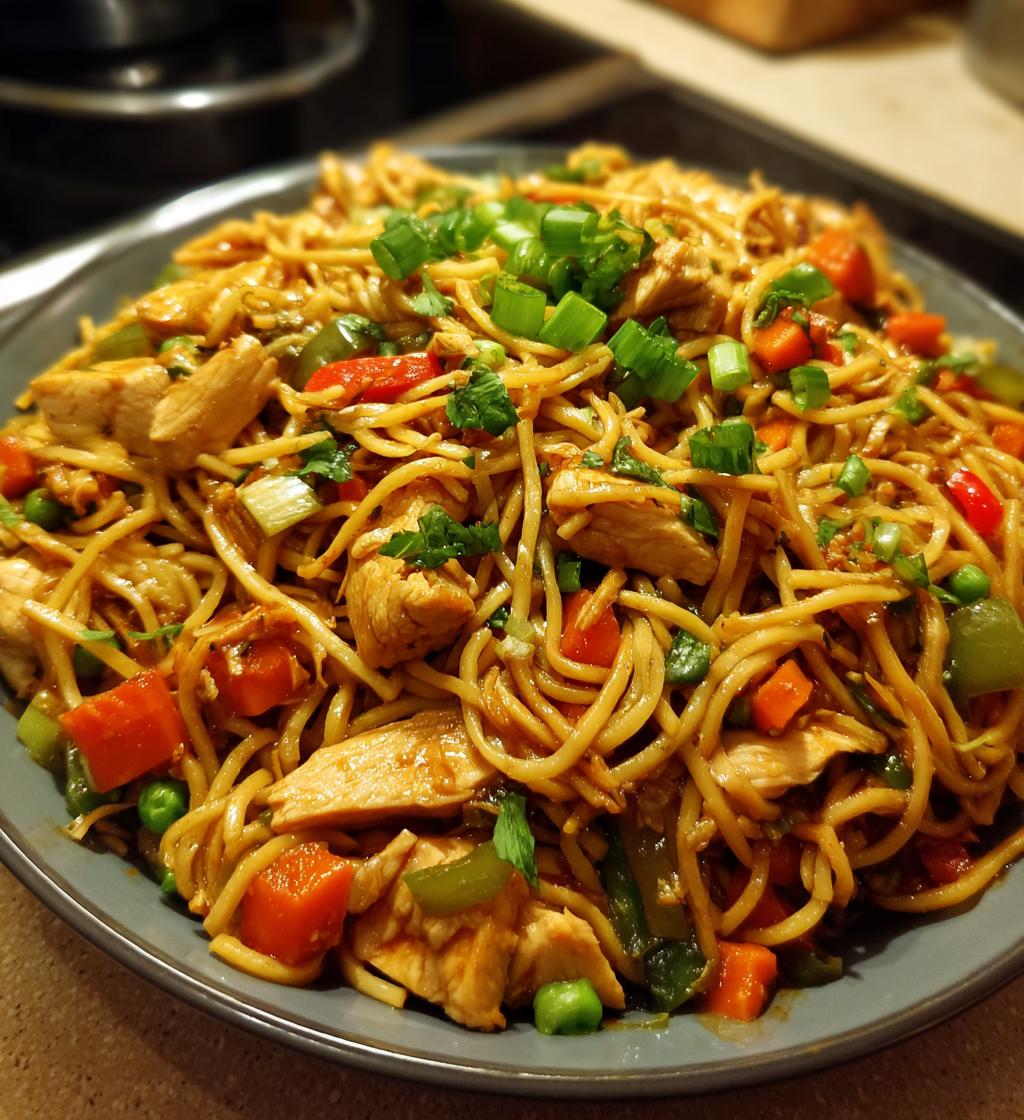 chicken chow mein with the ultimate chow mein sauce