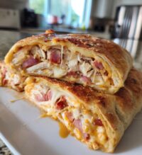 chicken cordon bleu stromboli