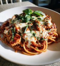 chicken mozzarella pasta