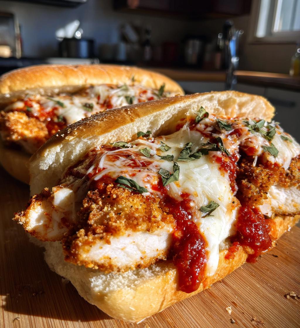 chicken parmesan sandwiches