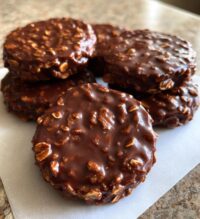 chocolate peanut butter no bake cookies recipe