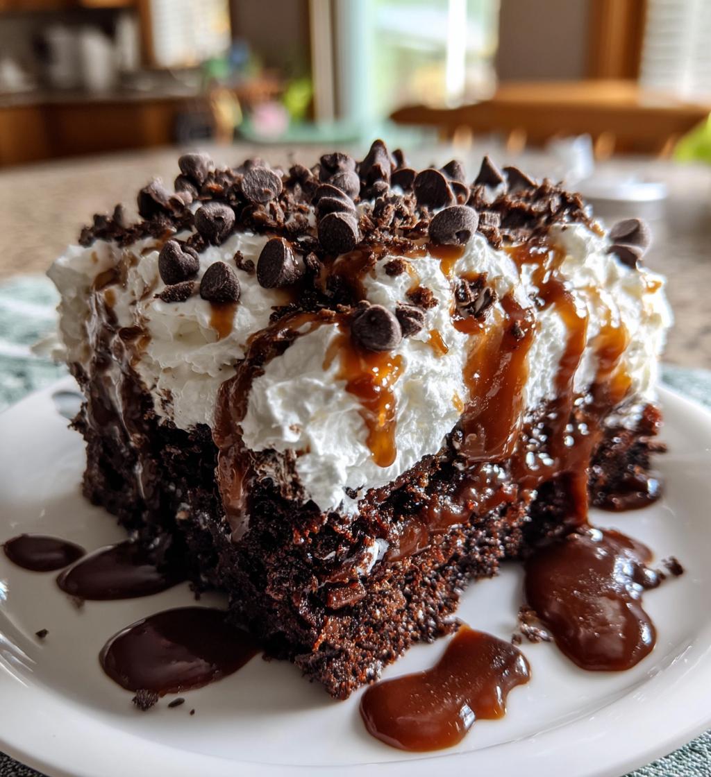 chocolate poke cake
