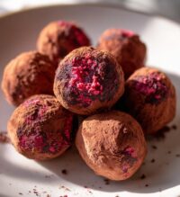 chocolate raspberry truffles