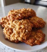cinnamon oatmeal cookies with streusel