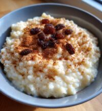 classic creamy rice pudding