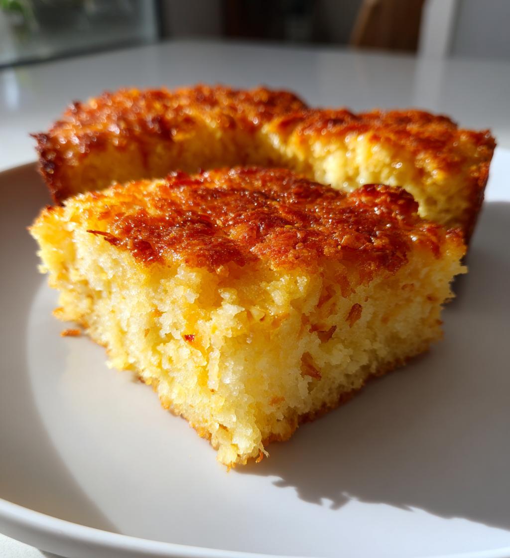 coconut mochi cake - detail 1