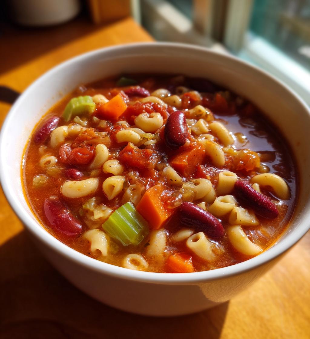 copycat olive garden pasta e fagioli - detail 1
