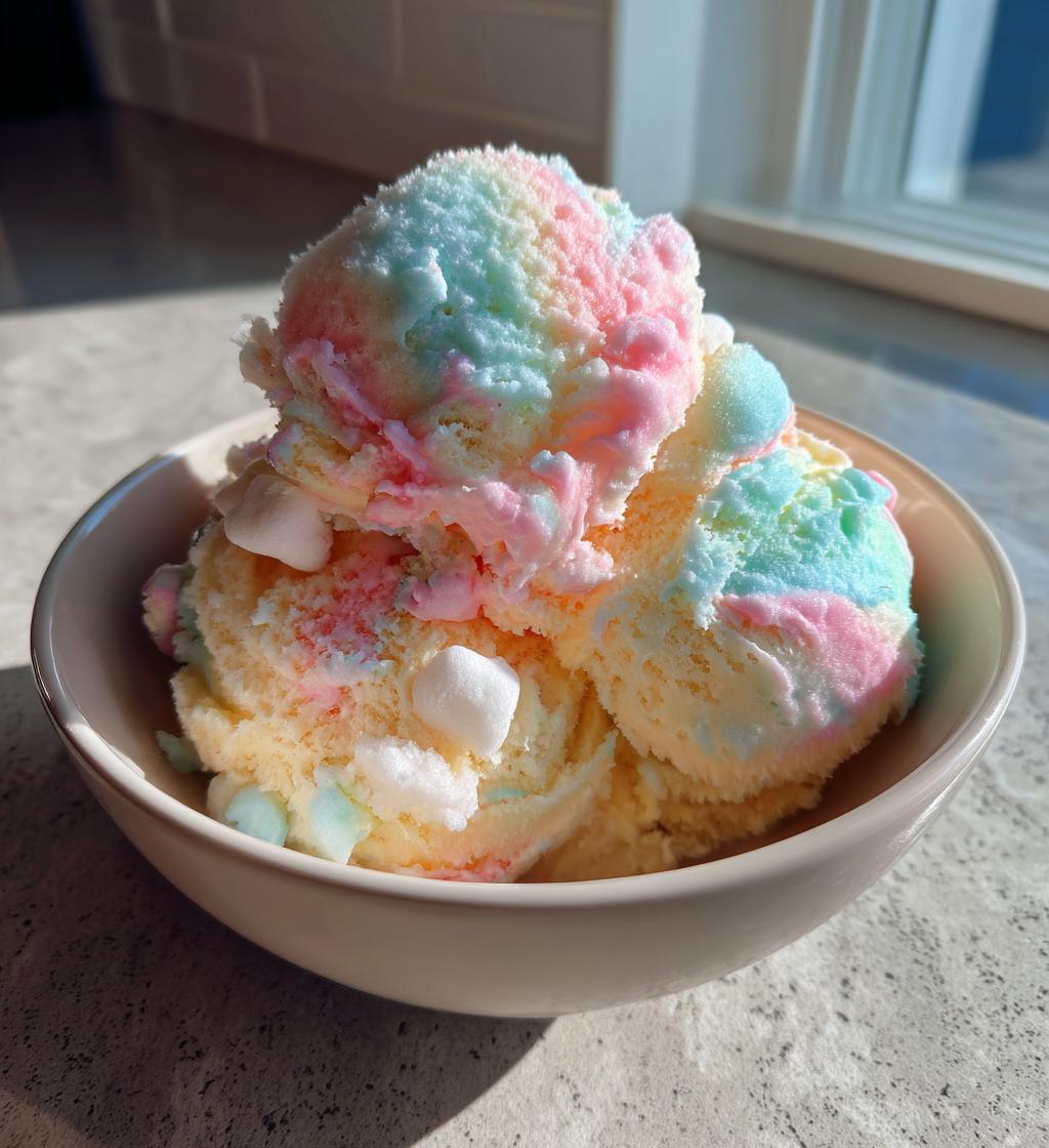 cotton candy flavored ice cream no churn