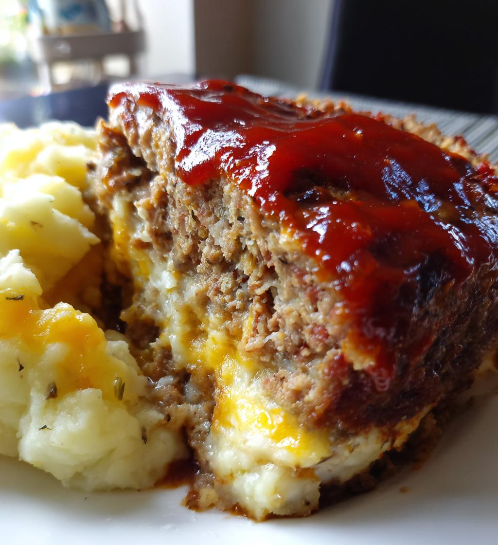 cowboy meatloaf and potato casserole