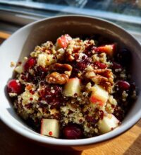 cranberry apple quinoa salad