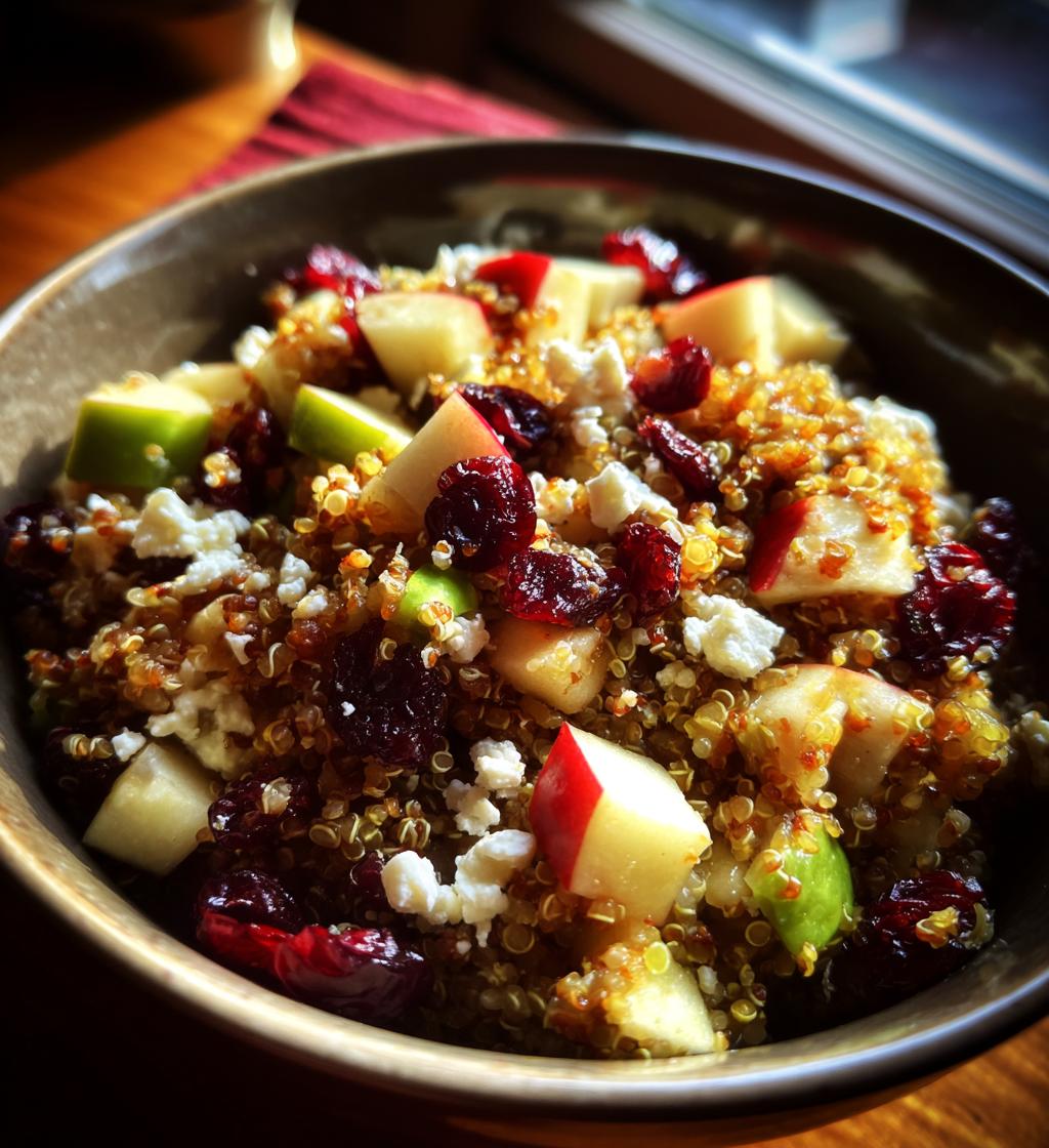 cranberry apple quinoa salad a delightful burst of flavors