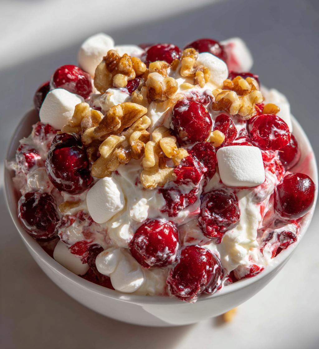 cranberry fluff salad thanksgiving