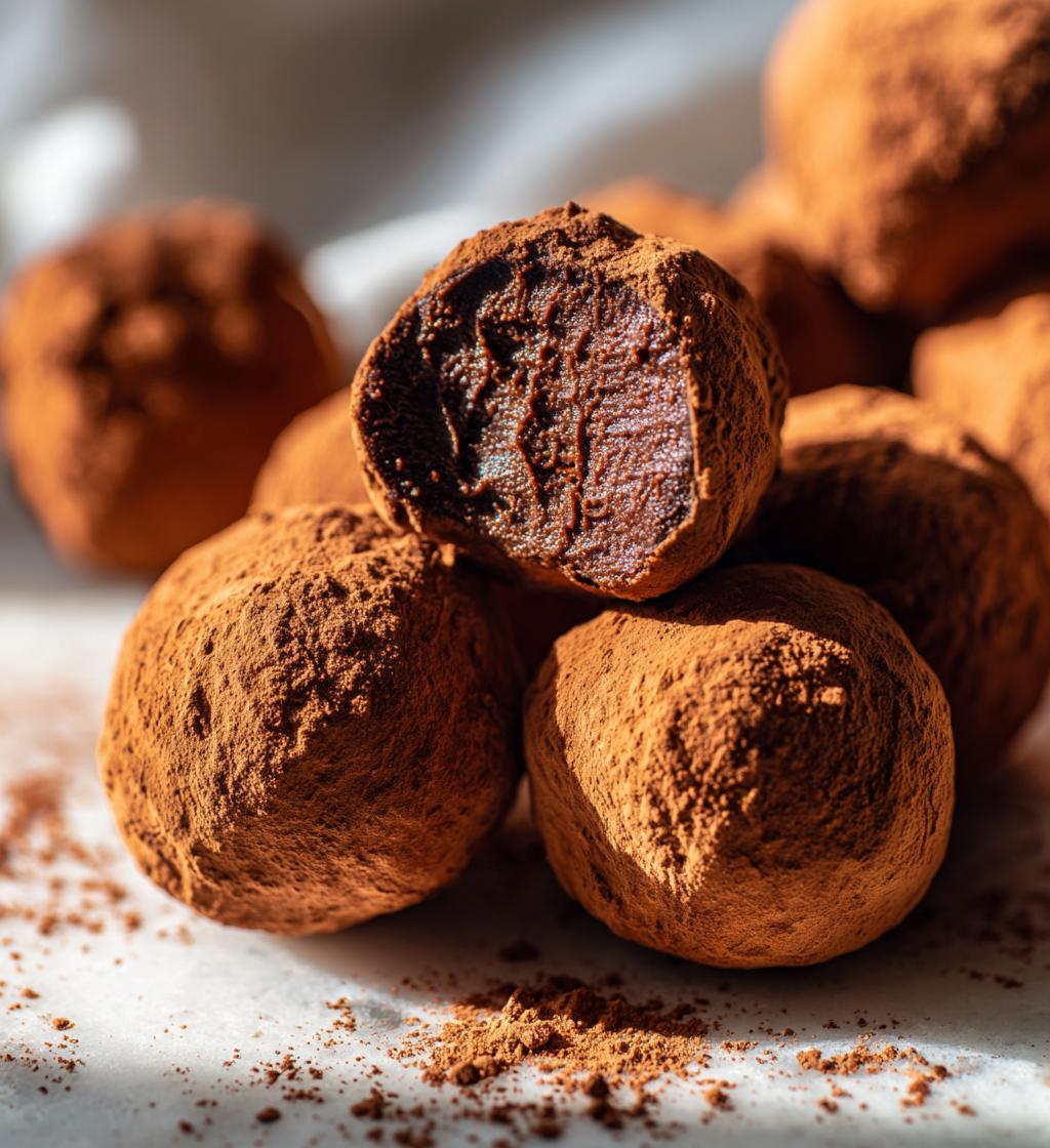 cream cheese chocolate truffles