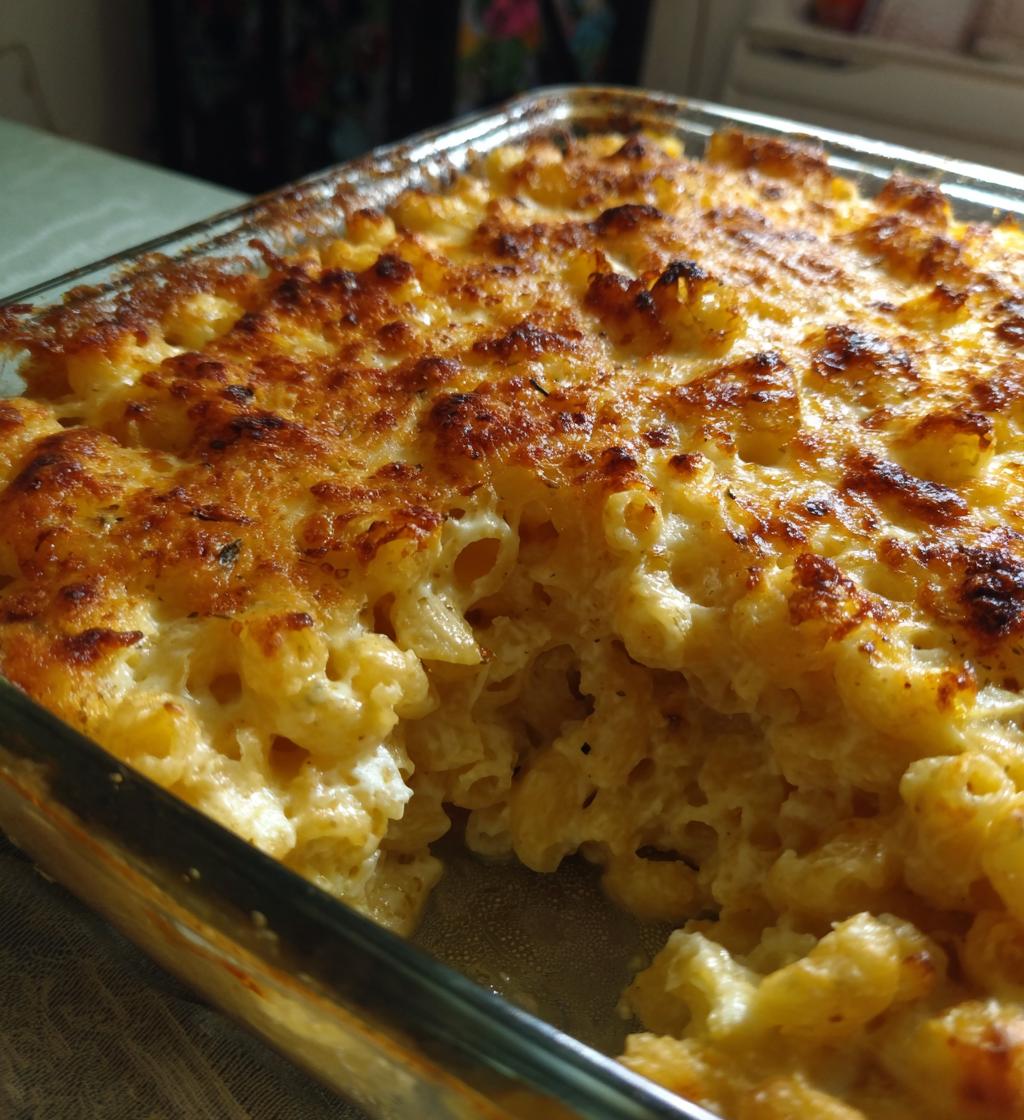creamy baked mac and cheese