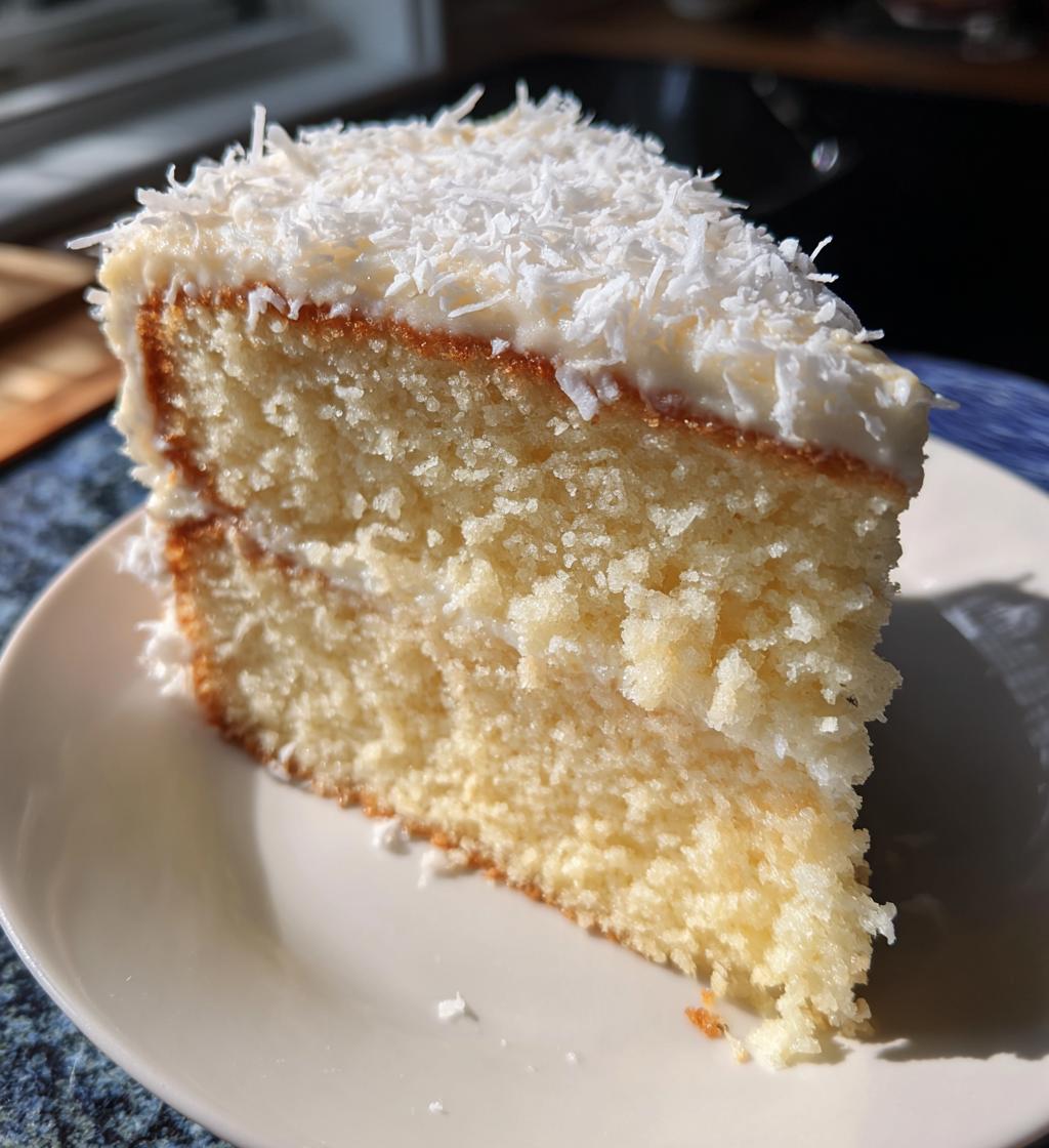 creamy coconut cake - detail 1