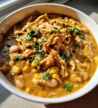creamy crockpot white chicken chili