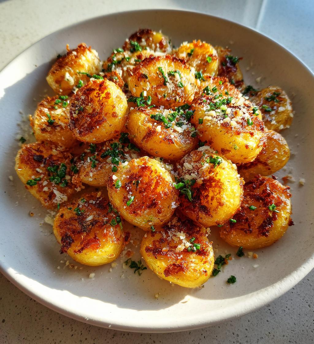 crispy parmesan potatoes - detail 1