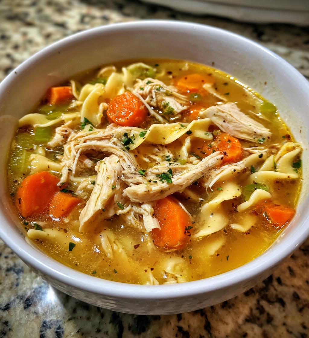 crockpot chicken noodle soup