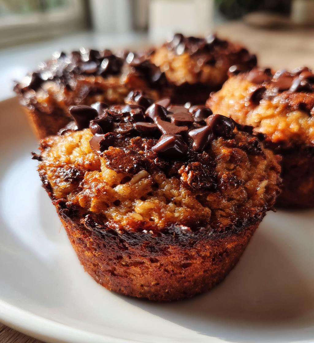decadent dark chocolate oatmeal cups
