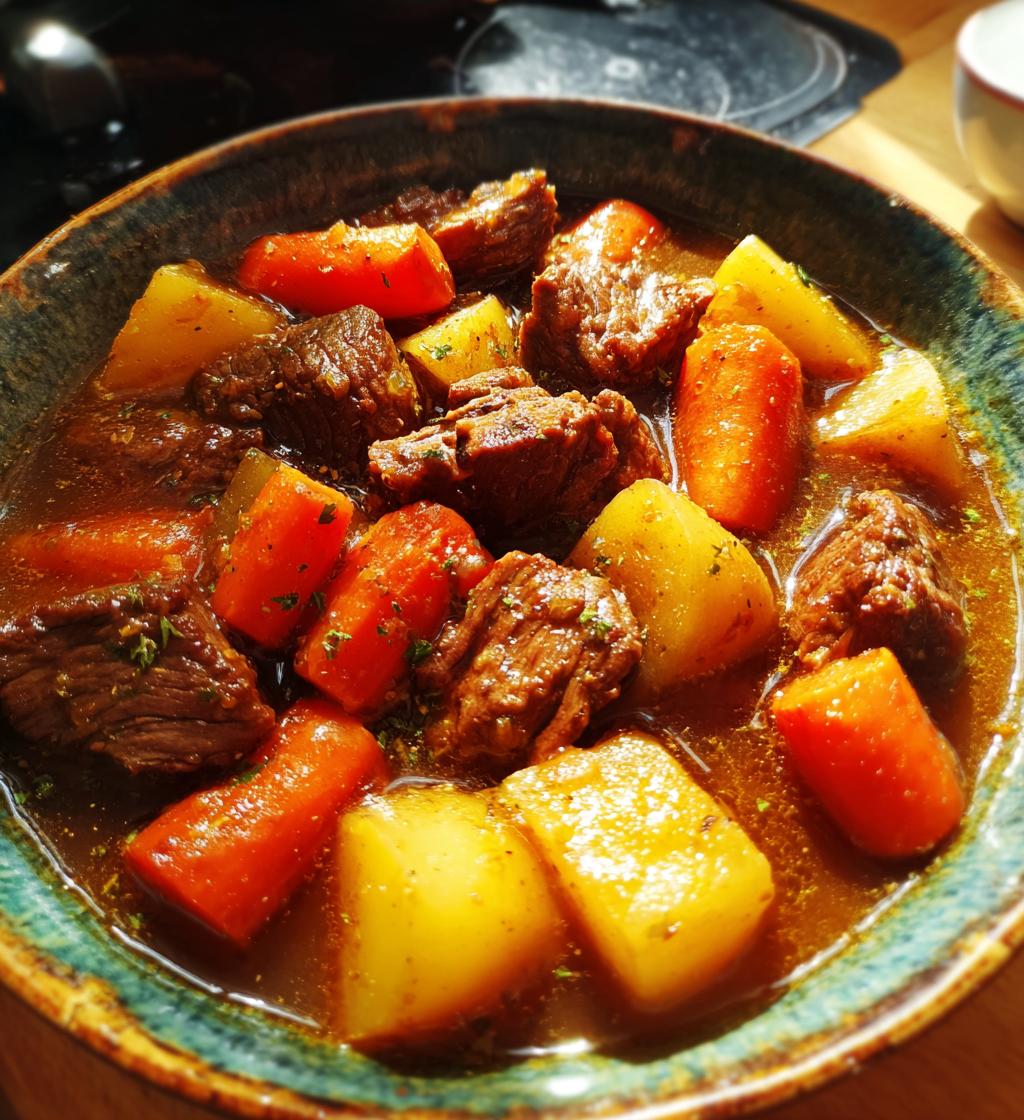 delicious beef stew - detail 1
