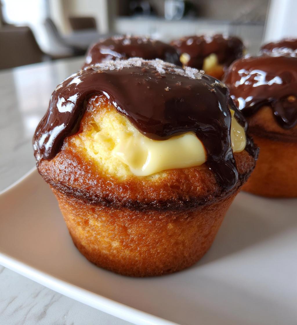 dreamy boston cream cupcakes