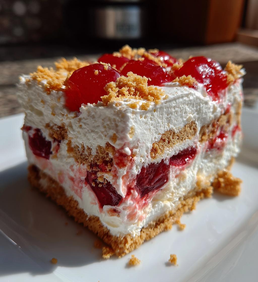 dreamy cherry cheesecake fluff