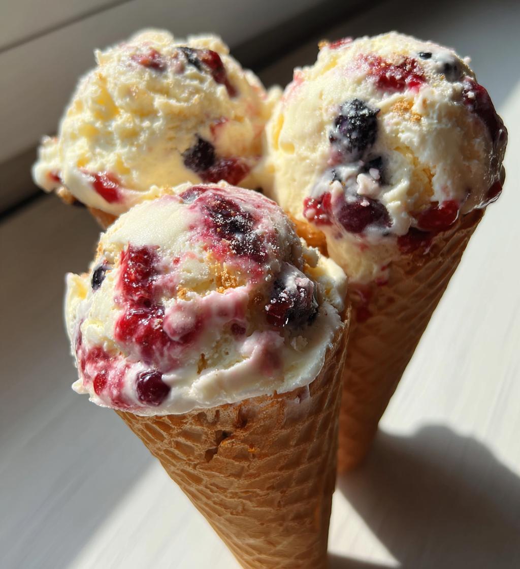 each cobbler cheesecake cones