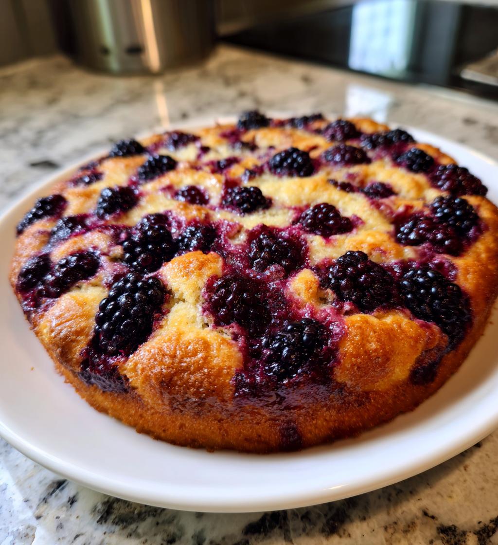 easy blackberry cobbler - detail 1