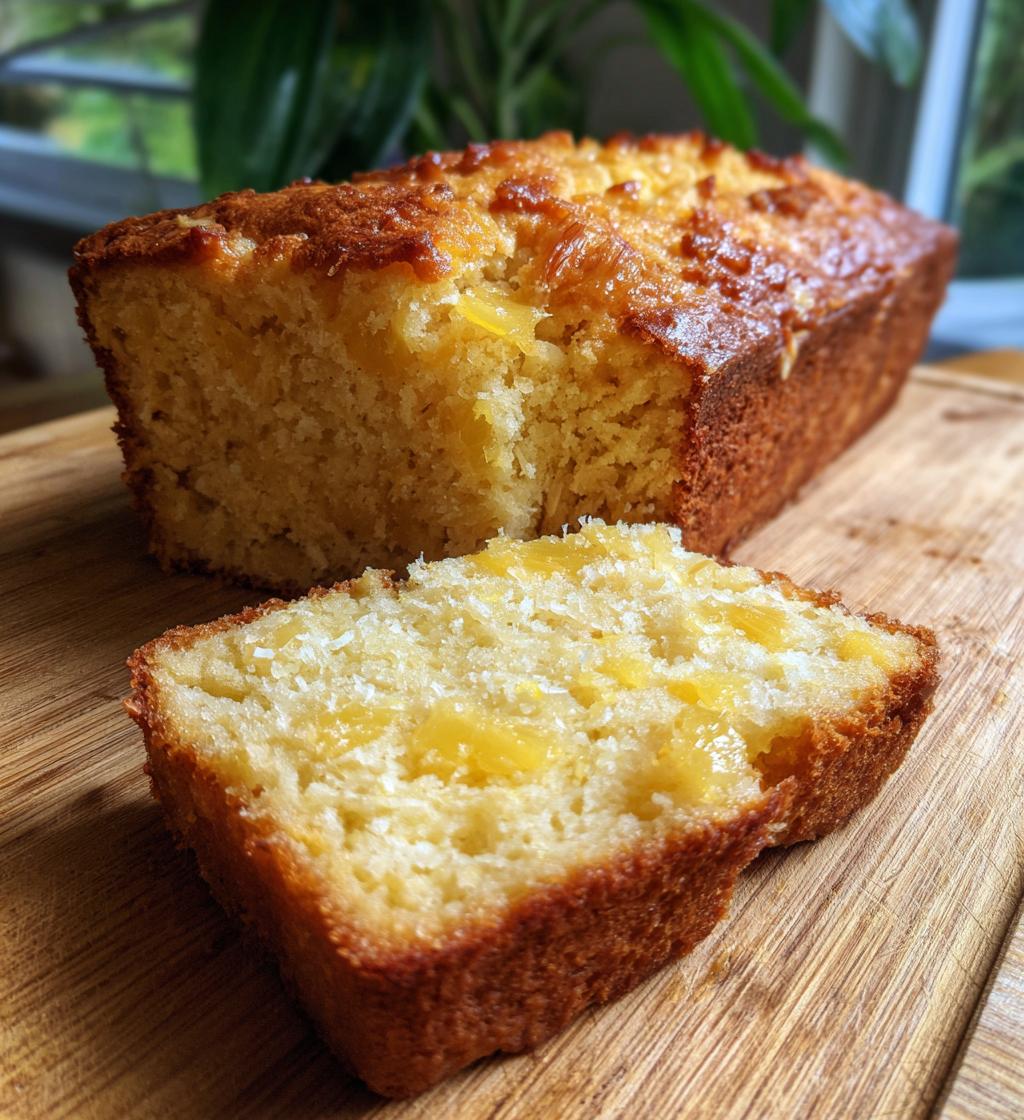 easy coconut pineapple bread