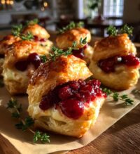 easy cranberry brie bites