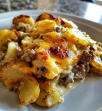 easy hamburger potato casserole