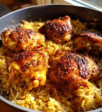 easy oven baked chicken and rice recipe