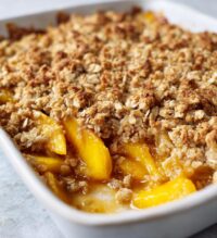 easy peach crisp recipe